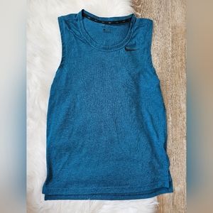 Nike Mens dri-fit tank top size small blue